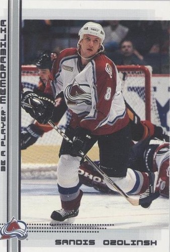2000-01 In the Game Be A Player Memorabilia - Sandis Ozolinsh #118