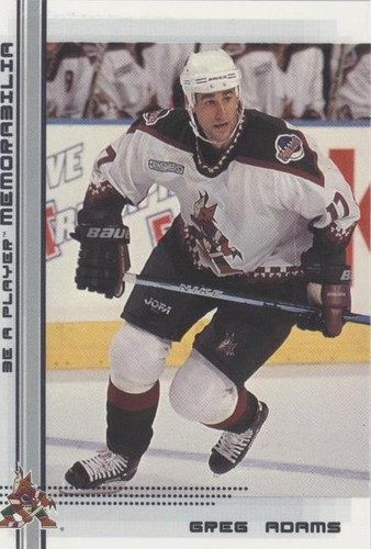 2000-01 In the Game Be A Player Memorabilia - Greg Adams #374