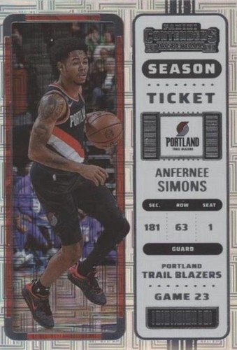 2022-23 Panini Contenders - Anfernee Simons #25