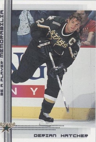 2000-01 In the Game Be A Player Memorabilia - Derian Hatcher #202