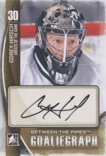 2013-14 In the Game Between the Pipes - Corey Hirsch #A-CHI2