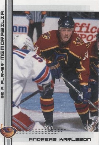 2000-01 In the Game Be A Player Memorabilia - Andreas Karlsson #447