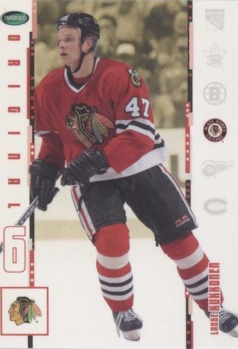 2003-04 Parkhurst Original Six Chicago Blackhawks - Lasse Kukkonen #22