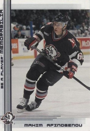 2000-01 In the Game Be A Player Memorabilia - Maxim Afinogenov #64
