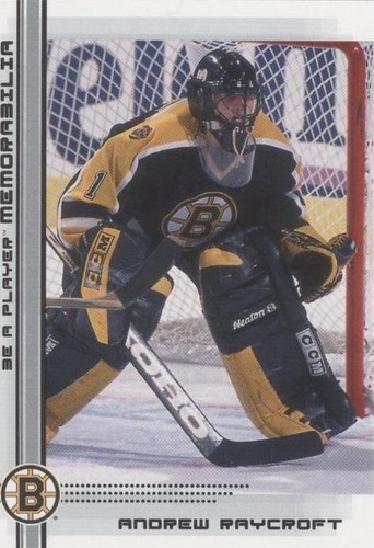 2000-01 In the Game Be A Player Memorabilia - Andrew Raycroft #485