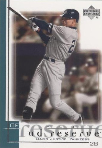 2001 Upper Deck Reserve - David Justice #82