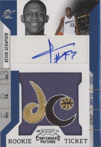 2010-11 Playoff Contenders Patches - Kevin Seraphin #197