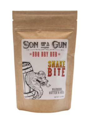 Snake Bite - Son of a Gun Seasonings - Pure Herb Spice BBQ Dry Rub 