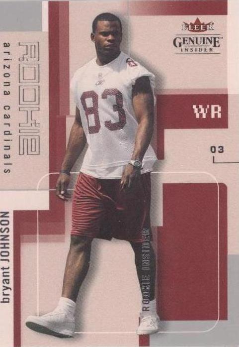 2003 Fleer Genuine Insider Bryant Johnson #105