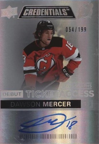 2021-22 Upper Deck Credentials - Dawson Mercer #DTAA-DM
