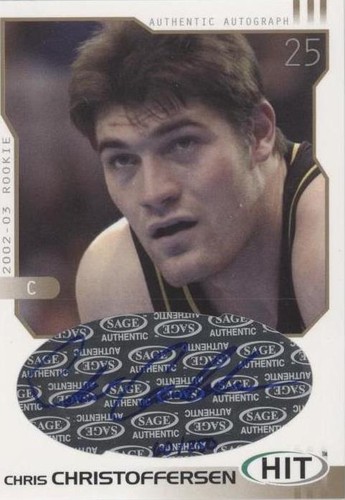 2002-03 SAGE Hit - Chris Christoffersen #H29
