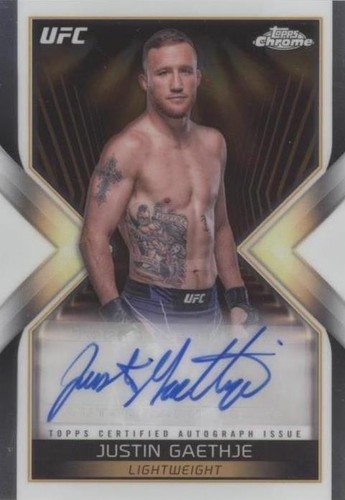 2024 Topps Chrome UFC - Justin Gaethje #MEA-JGA
