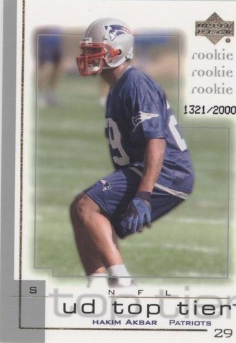 2001 Upper Deck UD Top Tier Hakim Akbar #246