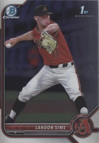2022 Bowman Draft - Landon Sims #BDC-72