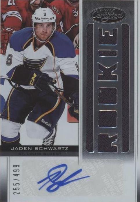 Certificado Panini 2012-13 - Jaden Schwartz #184