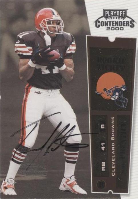 2000 Playoff Contenders Travis Prentice #121