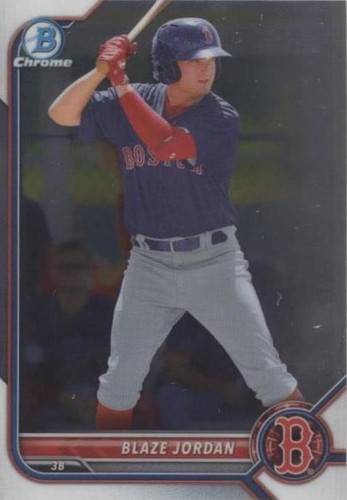 2022 Onyx Vintage Blue Ink Blaze Jordan Auto (B85) Red Sox
