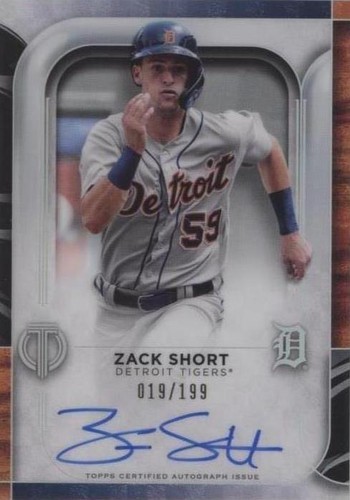2022 Topps Tribute - Zack Short #TA-ZSH