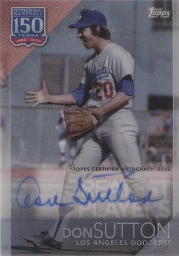 2019 Topps Clearly Authentic Autographs - Don Sutton #YBP-DS