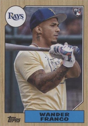 特価！topps スーパースター　wander Francoルーキーサインカード WANDER FRANCO 2022 TOPPS STARS OF MLB ROOKIE CARD #SMLB20