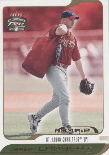 2002 Fleer Focus Jersey Edition - Jeremy Lambert #241