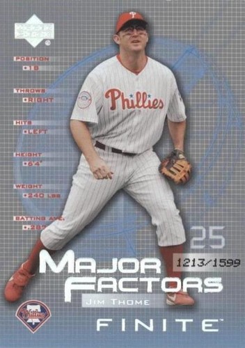 2003 Upper Deck Finite - Jim Thome #125