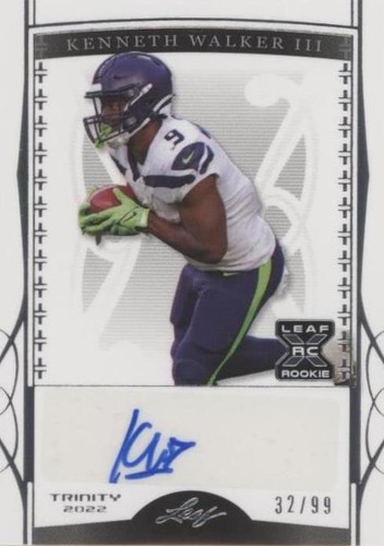 2022 Leaf Trinity Kenneth Walker III #BA-KW2