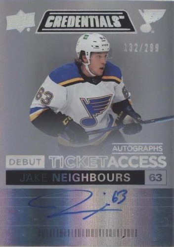 2021-22 Upper Deck Credentials - Jake Neighbours #DTAA-JN