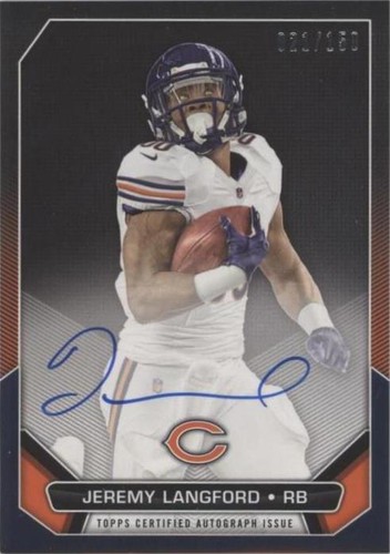 2015 Topps Jeremy Langford #RPA-JL