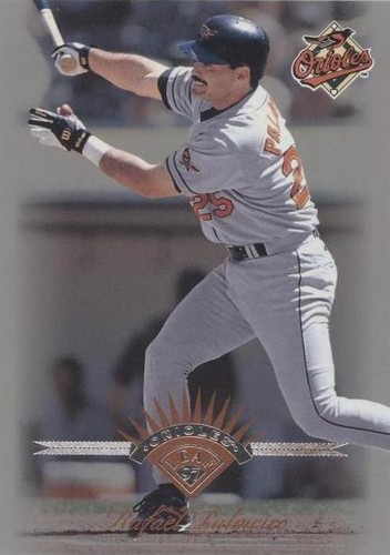 💎1997 Leaf Baseball #43 Rafael Palmeiro - Baltimore Orioles
