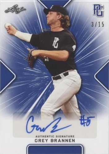 2021 Leaf Perfect Game National Showcase - Grey Brannen #BA-GB1