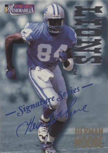 1997 Pro Line II Memorabilia Herman Moore #MEM16