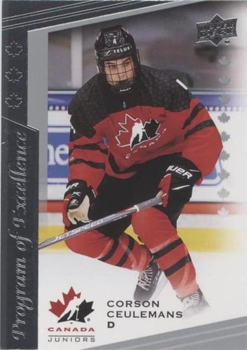 2021 Upper Deck Team Canada Juniors - Corson Ceulemans #131