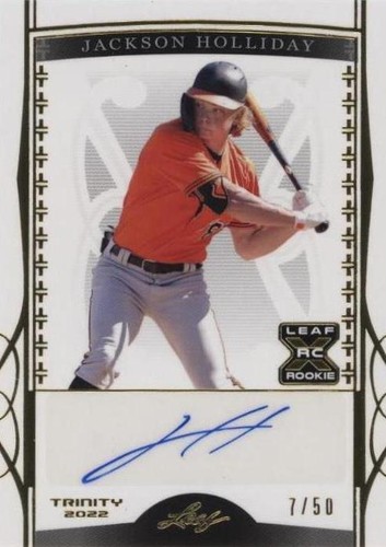 2022 Leaf Trinity - Jackson Holliday #BA-JH1