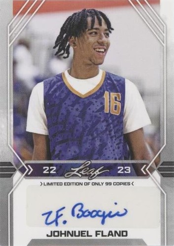 2022-23 Leaf Draft - Johnuel Fland #BA-JF1