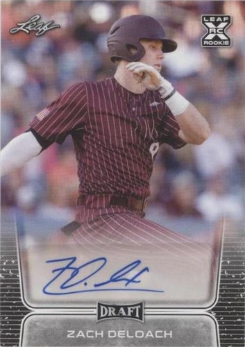 2020 Leaf Draft - Zach DeLoach #BA-ZDL