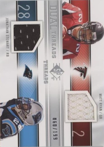 2009 SP Threads Jonathan Stewart Matt Ryan #T2-RS