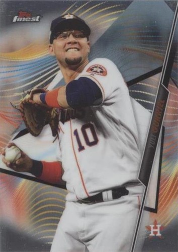 99 Yuli Yulieski Gurriel Astros 2017 Topps Finest Green REF