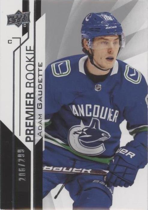2018-19 Upper Deck Premier - Adam Gaudette #81