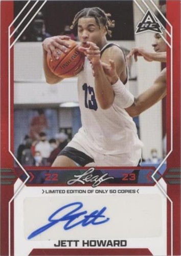 2022-23 Leaf Draft - Jett Howard #BA-JH1