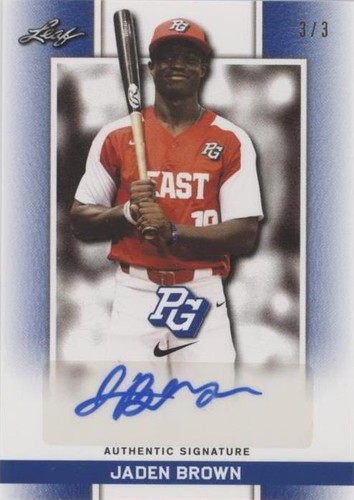 2018 Leaf Metal Perfect Game All-American Classic - Jaden Brown #GD-JB1