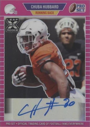 2021 Leaf Pro Set Metal Chuba Hubbard #PA-CH1