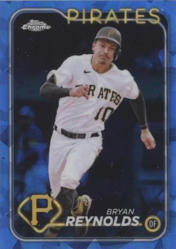 2) 2024 Topps Chrome Black Bryan Reynolds Auto Gold /50