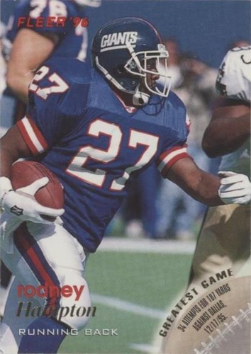1996 Fleer Rodney Hampton #91