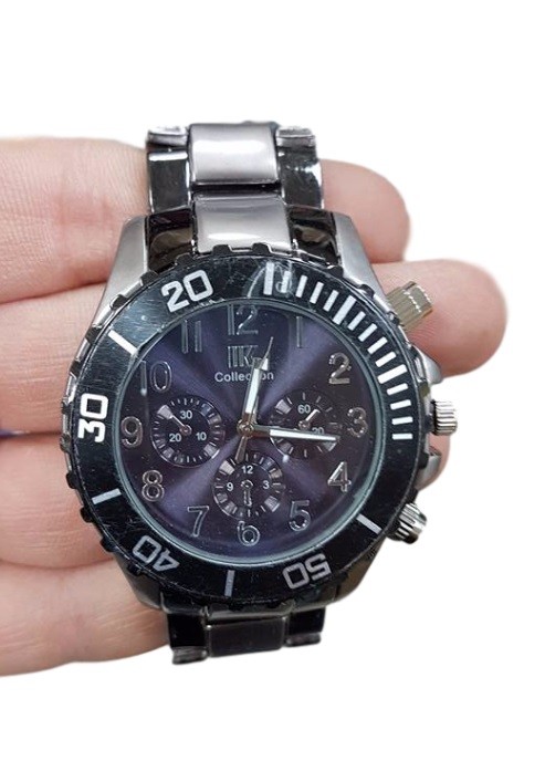 Orologio Polso Uomo IIK Collection Analogico Quarzo Fashion Elegante Quad Bl lac