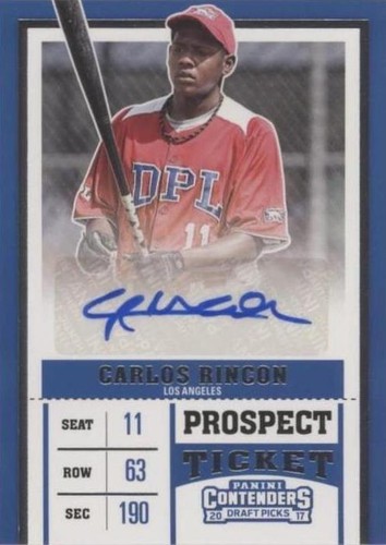 2017 Panini Contenders Draft Picks - Carlos Rincon #3