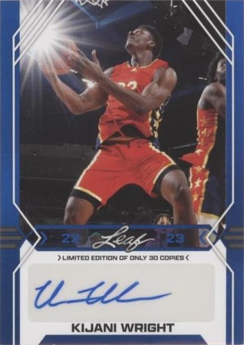2022-23 Leaf Draft - Kijani Wright #BA-KW1