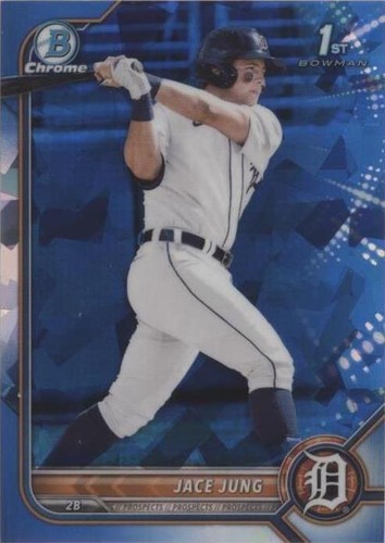 2022 Bowman Draft 1st Sky Blue Refractor Jace Jung #BDC-15 A