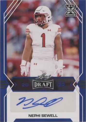 2022 Leaf Draft Nephi Sewell #BA-NS2