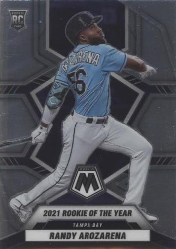 2021 AL新人賞のランディーアロサレーナRC AUです。 2022 Panini Mosaic MLB Baseball Randy Arozarena 2021 Rookie
